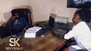 Chizzy Bent Over For Assfucking In Teacher's Office