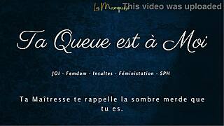 ta queue est à moi - french femdom dirty talk with orgasmic joi