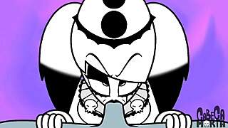 Goth cartoon clowns engage in sex with lots of fun