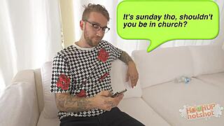 Katy, The Coed Fuck Fiend, Kisses Pussy While Deepthroating In Sneakers!