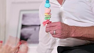 Cosplay cutie Tiffany Tatum swaps lollipops for cock in intense sex session with big dick and small tits 😏