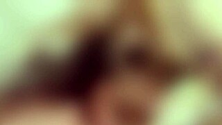 she vomits on my cock during a rough blowjob and handjob session with her big tits