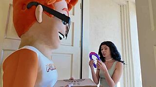 harley haze, latina brunette, plays with toys and gets cumshot