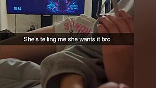 Cheating college girlfriend banged on Snapchat for debt. Cucked boyfriend watches her get cummed on!