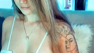 Webcam girl in cosplay smiles cutely