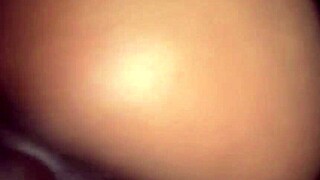 Big dick in her butt makes her gape