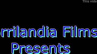 in the shower trailer with blonde teen bathing