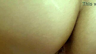 Brunette relaxes in the bathroom with a solo moment