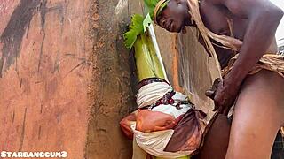 Village warrior, can you handle this chubby slut's huge ass on the ranch?