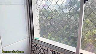 I fucked the petite latina in the kitchen, feeling so excited