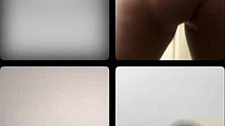 amateur with big tits and ass performs on ig live with big cock