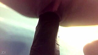 young wife loves big dildo in tight pussy play