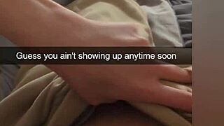 Cheating college girlfriend banged on Snapchat for debt. Cucked boyfriend watches her get cummed on!