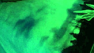 Fingering stepsister's tight pussy in parents' bed