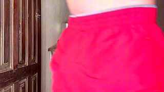 Hot married woman fills pussy with milk