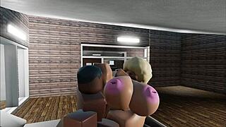 胖妞被黑人大屌猛插 Roblox风 😍