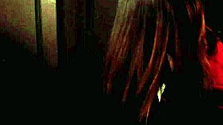 STUDENT SUCKS COCK AT THE GLORYHOLE!