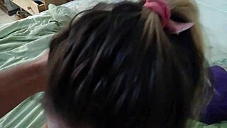 Behind the scenes with cute teen after shower