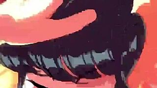 komi-san gives an amazing blowjob with big tits and ass 😍