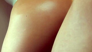 Beautiful japanese girl bent over in doggystyle pussy fucking