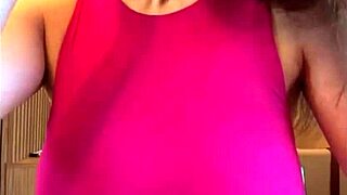 Stepmother Sucks Her Big Milky Tits