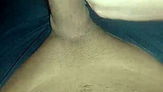 Babe massages big cock then gives blowjob and anal creampie