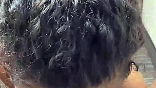 Alix avery, the cute ebony slut, expertly sucks black cock