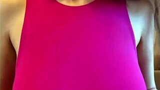 Stepmother Sucks Her Big Milky Tits