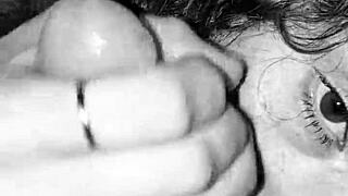 Rhonda, the BJ queen, sucks the cum out of my nuts