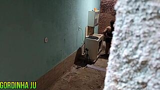 Naughty Housewife Takes Cum in Mouth