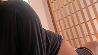 Stepmom with big boobs sneaks into my room at night. Can her curvy body resist my emo charm?