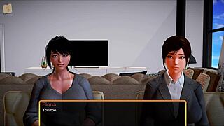 Exploring my new family dynamics in game 343 with brunette amateurs