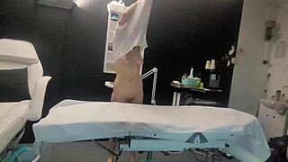 lady gets massage turned into face and pussy fucking