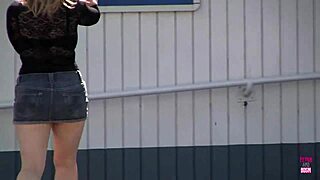 blonde vickey sucks big black cock in toilet!