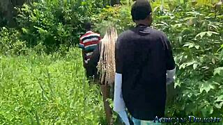 behind the scenes of outdoor amateur production with big tits