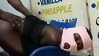 skinny african teen slut loves getting fucked rough and hard