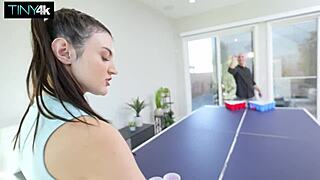 Julia James loses pong and gets doggystyled