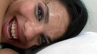 i saw this black haired amateur gettin a creampie from her father in law 😳