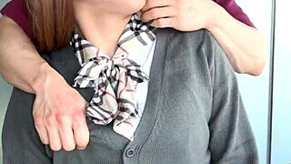 Hey, cosplay ladyboy gets banged hard in her asshole!