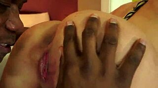 teen babe sucking old black cock in wild interracial scene