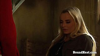 feeling punished as the submissive lesbian slave gives me a hot oily massage