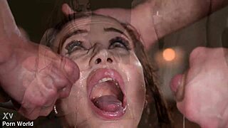 Spanked slut Nicole Love takes part in kinky BDSM DP fuck frenzy GP2990