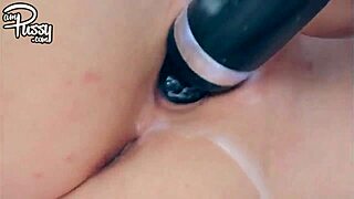Watch this beautiful shaved pussy get wet from masturbation.