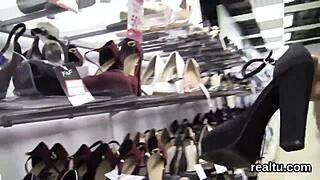 Flawless Czech teen 18+ teased in hypermarket. She gets penetrated hard in POV action.