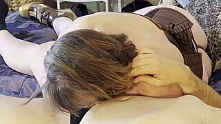 hot threesome by the pool with sexy tranny leticia venturiny sucking and anal