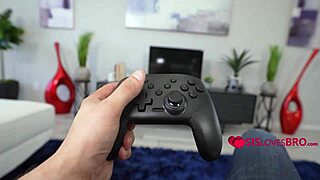 Wow, step sis gawks at my cock to rev up the car!