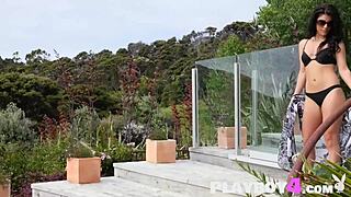 milf posing nude for playboy, babes loving the striptease outdoors