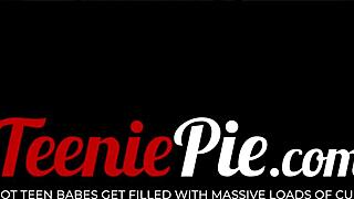 brunette kenzie madison had questions, so i silenced her wet mouth with my dick