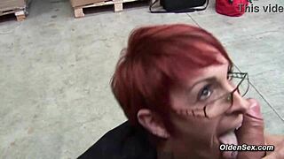 Mature Redhead Katy Morlait Gets Anal with Condom