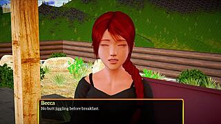 my new family episode with big tits milf brunette in tit play